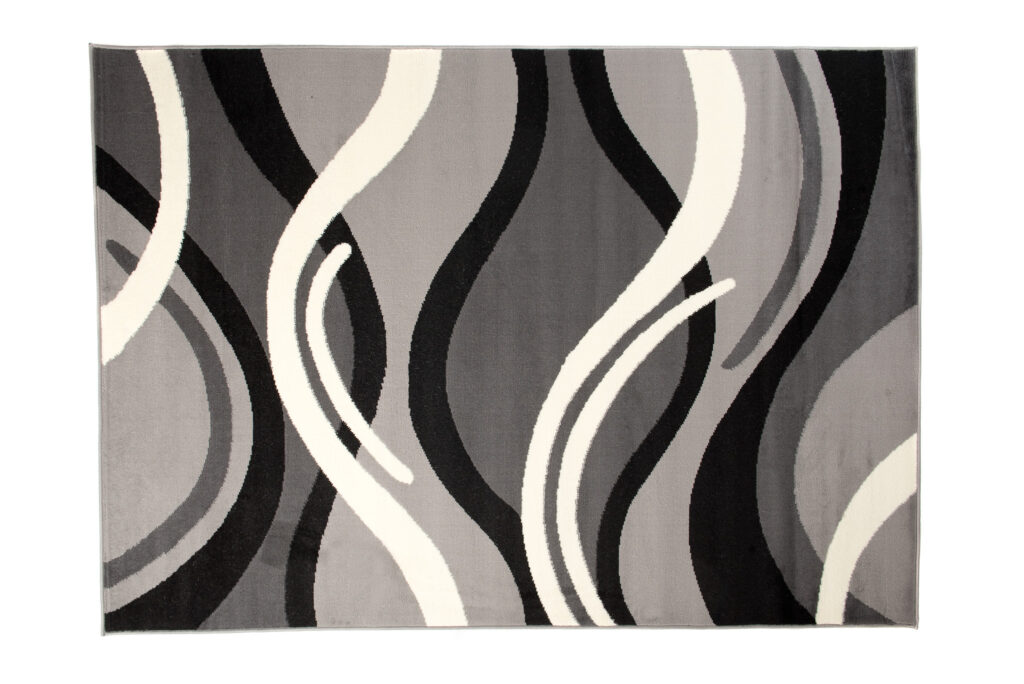Vloerkleed Dream Donker Grijs Creme Geometrisch Golven