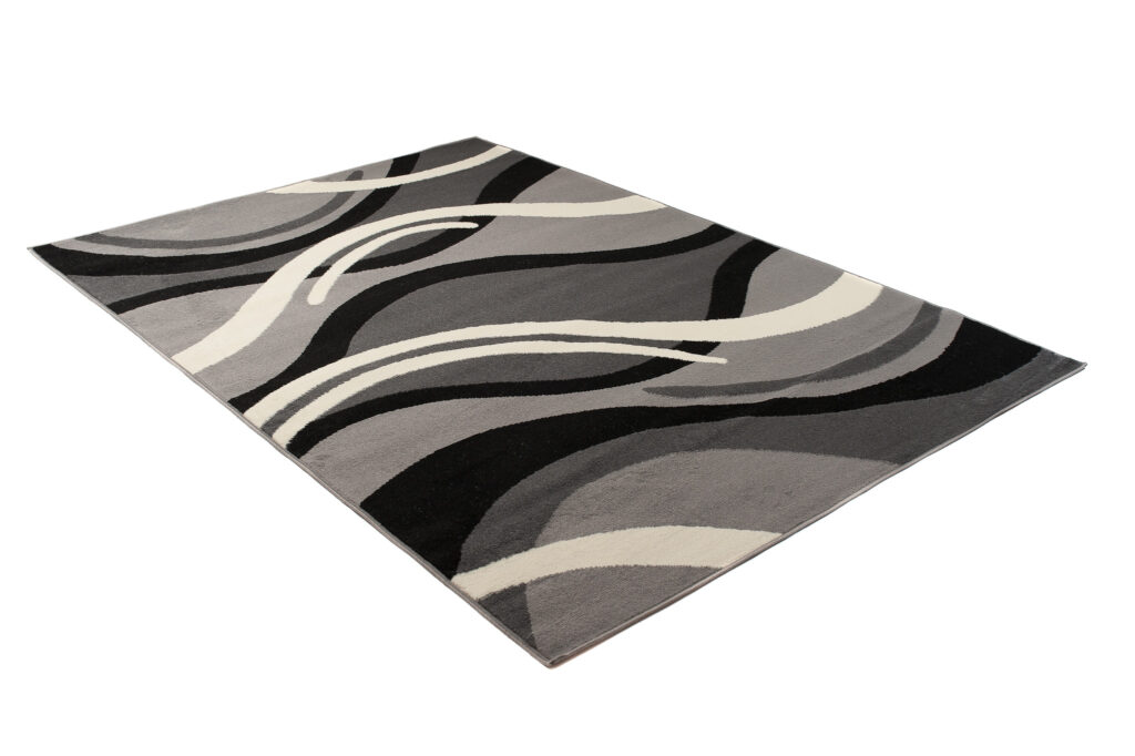 Vloerkleed Dream Donker Grijs Creme Geometrisch Golven