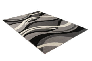 Vloerkleed Dream Donker Grijs Creme Geometrisch Golven