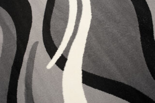 Vloerkleed Dream Donker Grijs Creme Geometrisch Golven