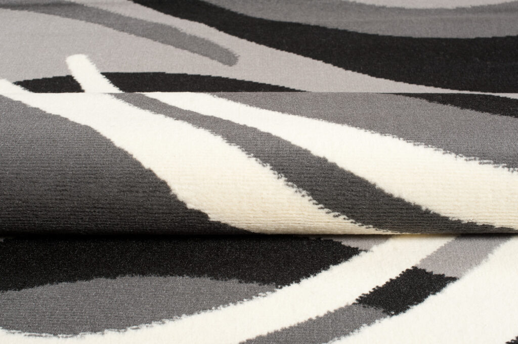 Vloerkleed Dream Donker Grijs Creme Geometrisch Golven