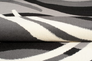 Vloerkleed Dream Donker Grijs Creme Geometrisch Golven