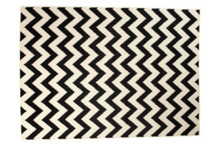 Vloerkleed Dream Zwart Creme Geometrisch Zigzag