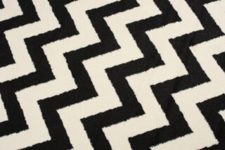 Vloerkleed Dream Zwart Creme Geometrisch Zigzag
