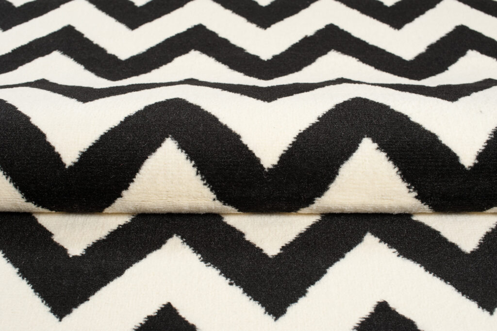 Vloerkleed Dream Zwart Creme Geometrisch Zigzag
