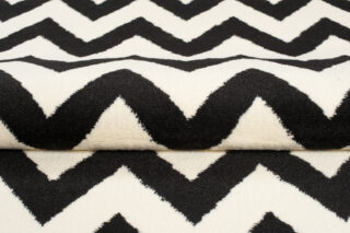 Vloerkleed Dream Zwart Creme Geometrisch Zigzag