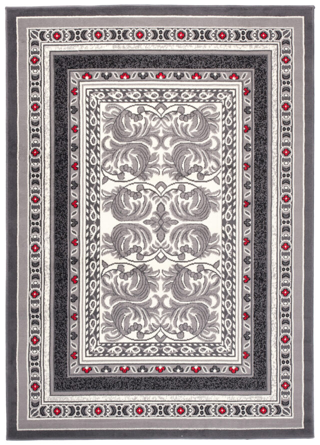 Vloerkleed Dream Traditioneel Grijs Rood Ornamenten