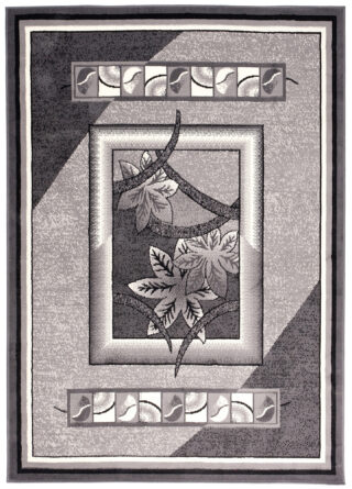 Vloerkleed Dream Grijs Geometrisch Bloemen Frame