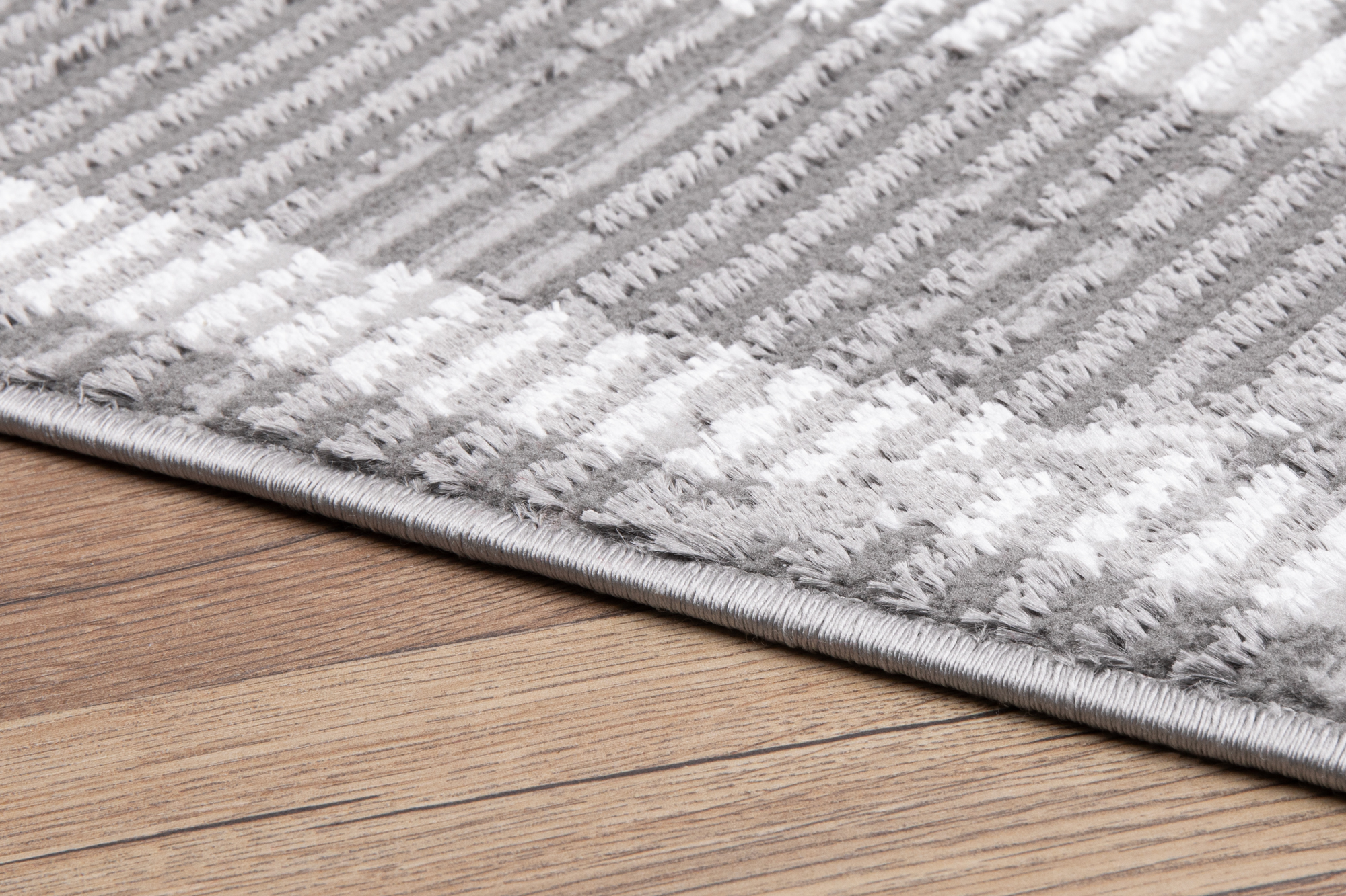 Vloerkleed Crystal Grijs Frame Geometrisch 3D Effect