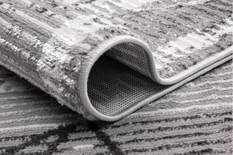 Vloerkleed Crystal Grijs Frame Geometrisch 3D Effect