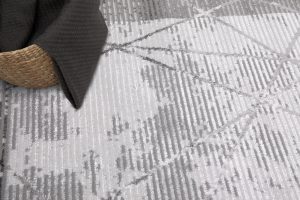 Vloerkleed Crystal Grijs Frame Geometrisch 3D Effect