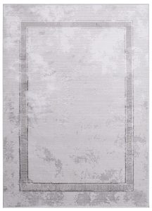 Vloerkleed Crystal Grijs Frame Gevlekt 3D Effect