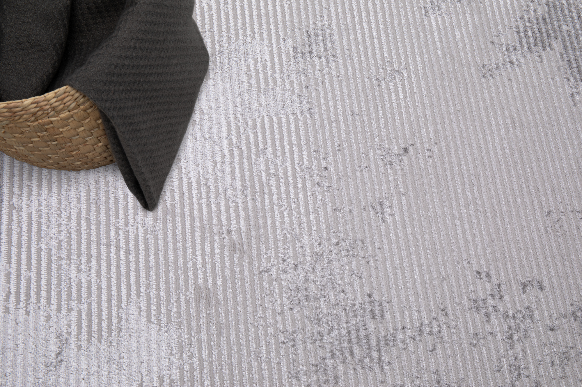 Vloerkleed Crystal Grijs Frame Gevlekt 3D Effect