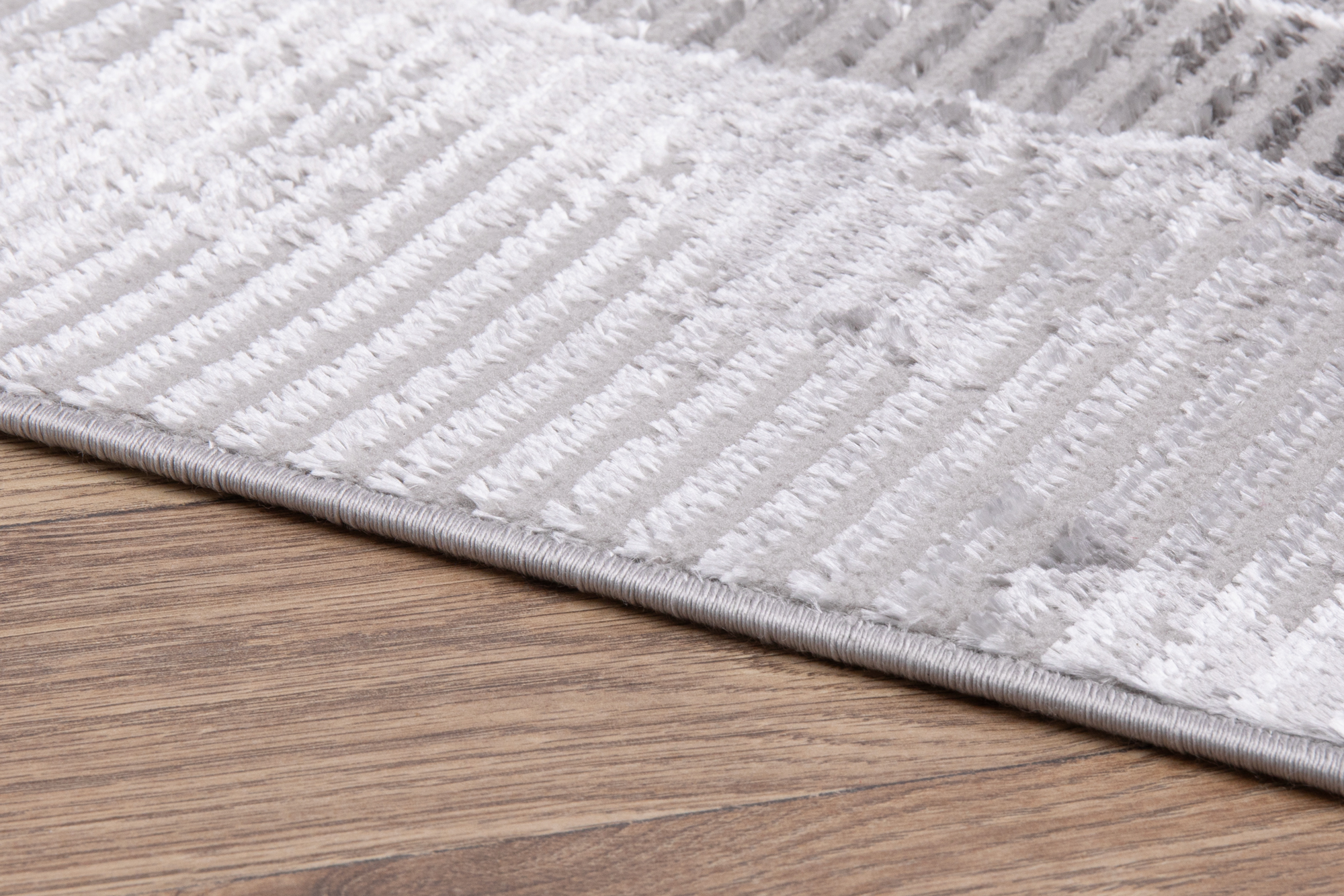 Vloerkleed Crystal Grijs Frame Gevlekt 3D Effect