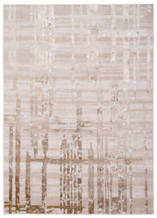 Vloerkleed Crystal Beige Bruin Abstract 3D Effect