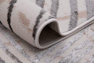 Vloerkleed Crystal Grijs Bruin Bladeren 3D Effect