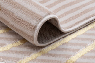 Vloerkleed Crystal Gold Beige ZigZag Geometrisch 3D Effect