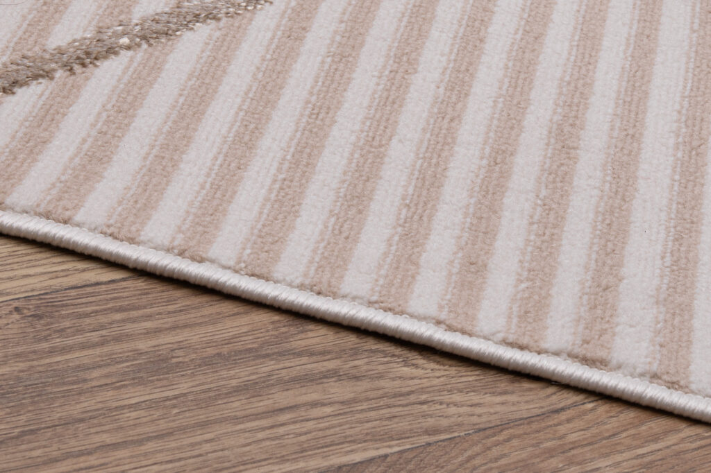 Vloerkleed Crystal Beige Bruin Zigzag Geometrisch 3D Effect