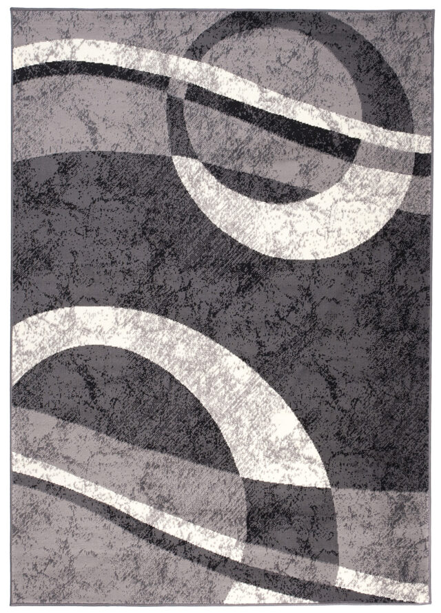 Vloerkleed Dream Geometrisch Donker Grijs Cirkels