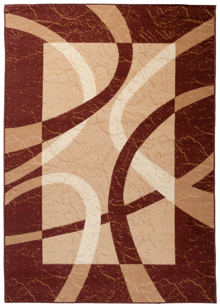 Vloerkleed Dream Bruin Beige Frame Lijnen