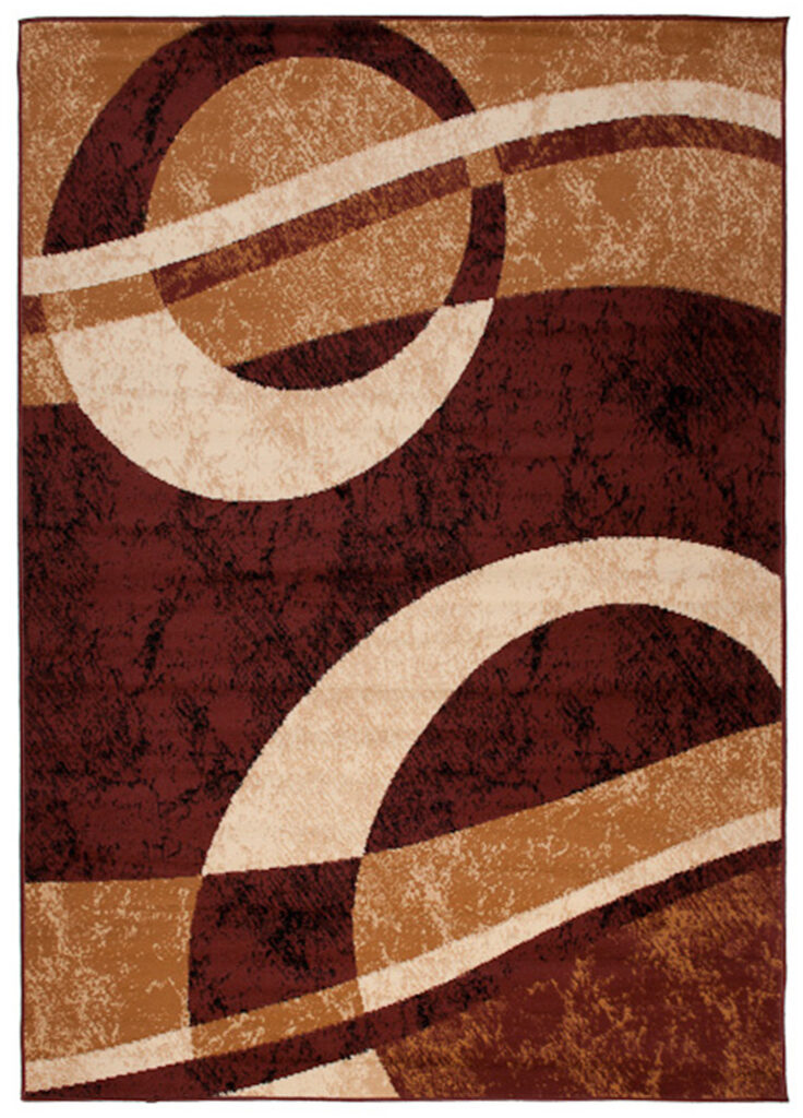 Vloerkleed Dream Geometrisch Bruin Beige Cirkels