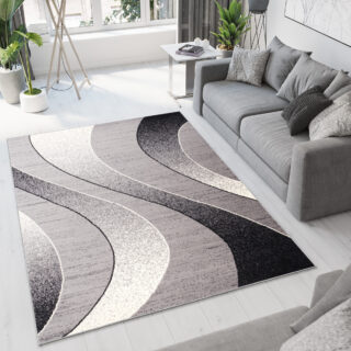 Vloerkleed Dream Modern Lichtgrijs Golven