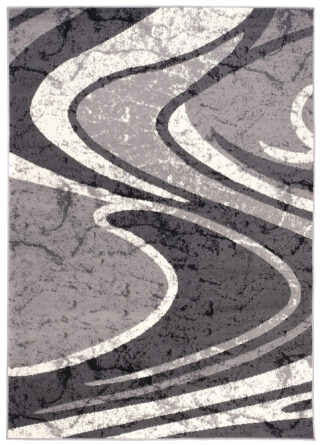 Vloerkleed Dream Abstract Grijs Brede Golven
