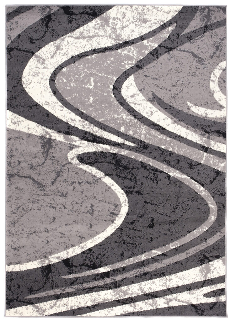 Vloerkleed Dream Abstract Grijs Brede Golven