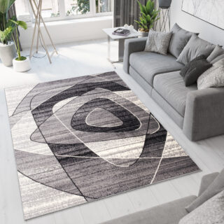 Vloerkleed Dream Geometrisch Grijs Driehoeken