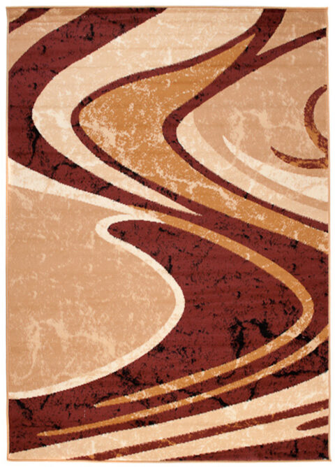 Vloerkleed Dream Abstract Bruin Beige Golven