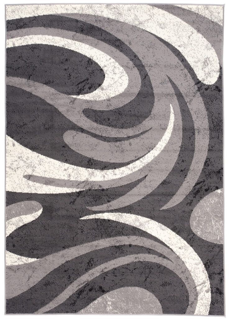 Vloerkleed Dream Abstract Grijs Dunne Golven