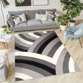 Vloerkleed Dream Donker Grijs Creme Geometrisch