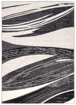 Vloerkleed Dream Donkergrijs Lijnen Abstract Sfeervol
