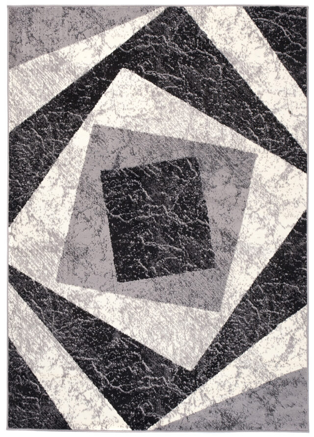 Vloerkleed Dream Geometrisch Grijs Vierkanten