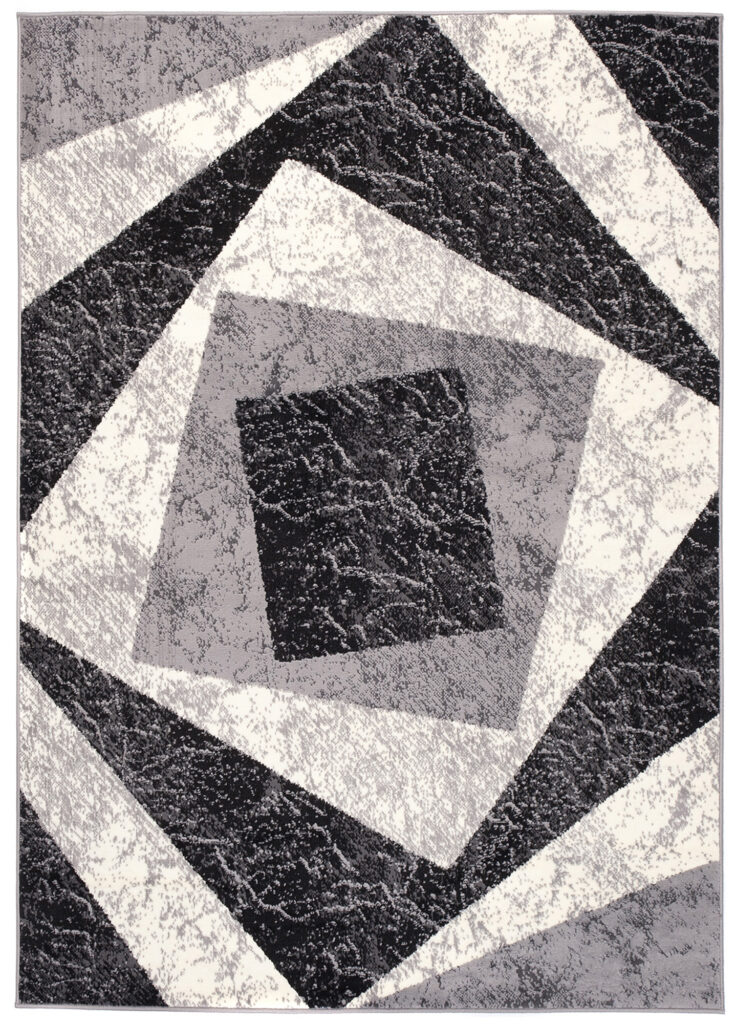 Vloerkleed Dream Geometrisch Grijs Vierkanten