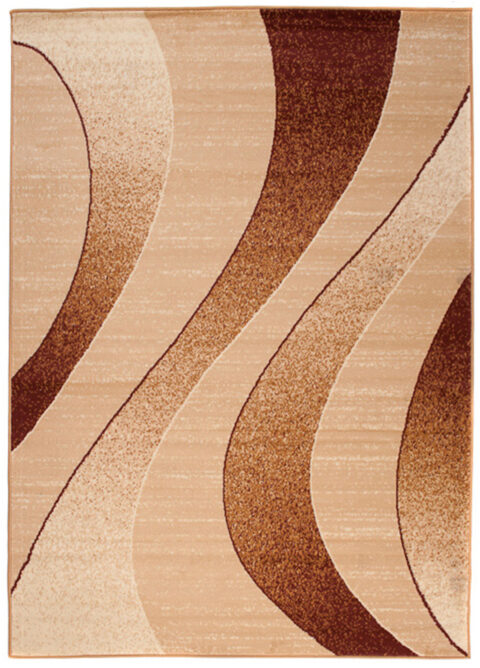 Vloerkleed Dream Modern Lichtbruin Beige Golven
