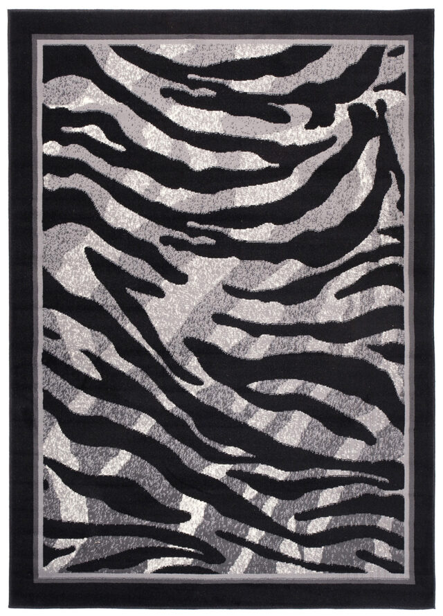 Vloerkleed Dream Modern Grijs Zwart Dierenprint