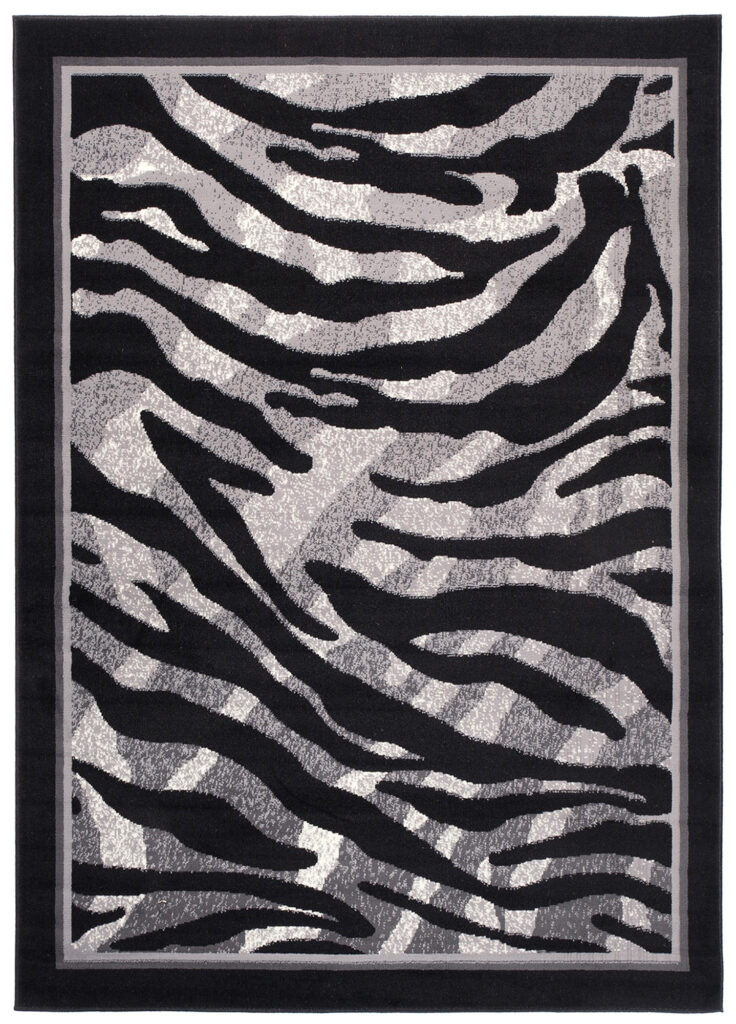 Vloerkleed Dream Modern Grijs Zwart Dierenprint