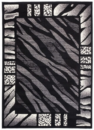 Vloerkleed Dream Modern Grijs Zwart Tijgerprint