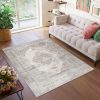 Vloerkleed Valley Grijs Rood Vintage Ornamenten
