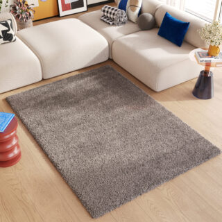 Vloerkleed Essence Shaggy Taupe Grijs Gemêleerd