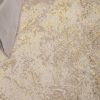 Vloerkleed Crystal Beige Goud Crème Marmer 3D Effect