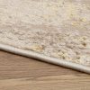 Vloerkleed Crystal Beige Goud Crème Marmer 3D Effect