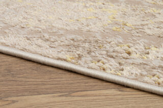 Vloerkleed Crystal Beige Goud Crème Marmer 3D Effect