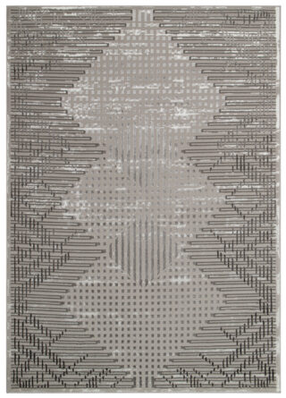 Vloerkleed Crystal Grijs Vintage Ruiten 3D Effect