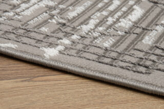 Vloerkleed Crystal Grijs Vintage Ruiten 3D Effect