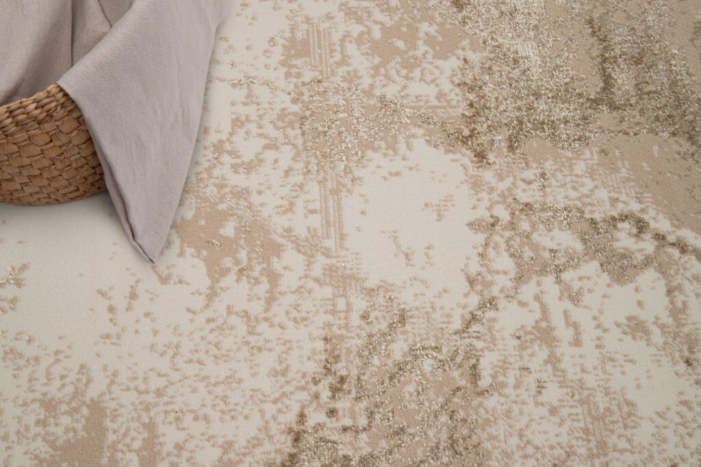 Vloerkleed Crystal Beige Bruin Marmer 3D Effect