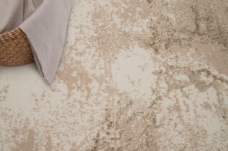 Vloerkleed Crystal Beige Bruin Marmer 3D Effect