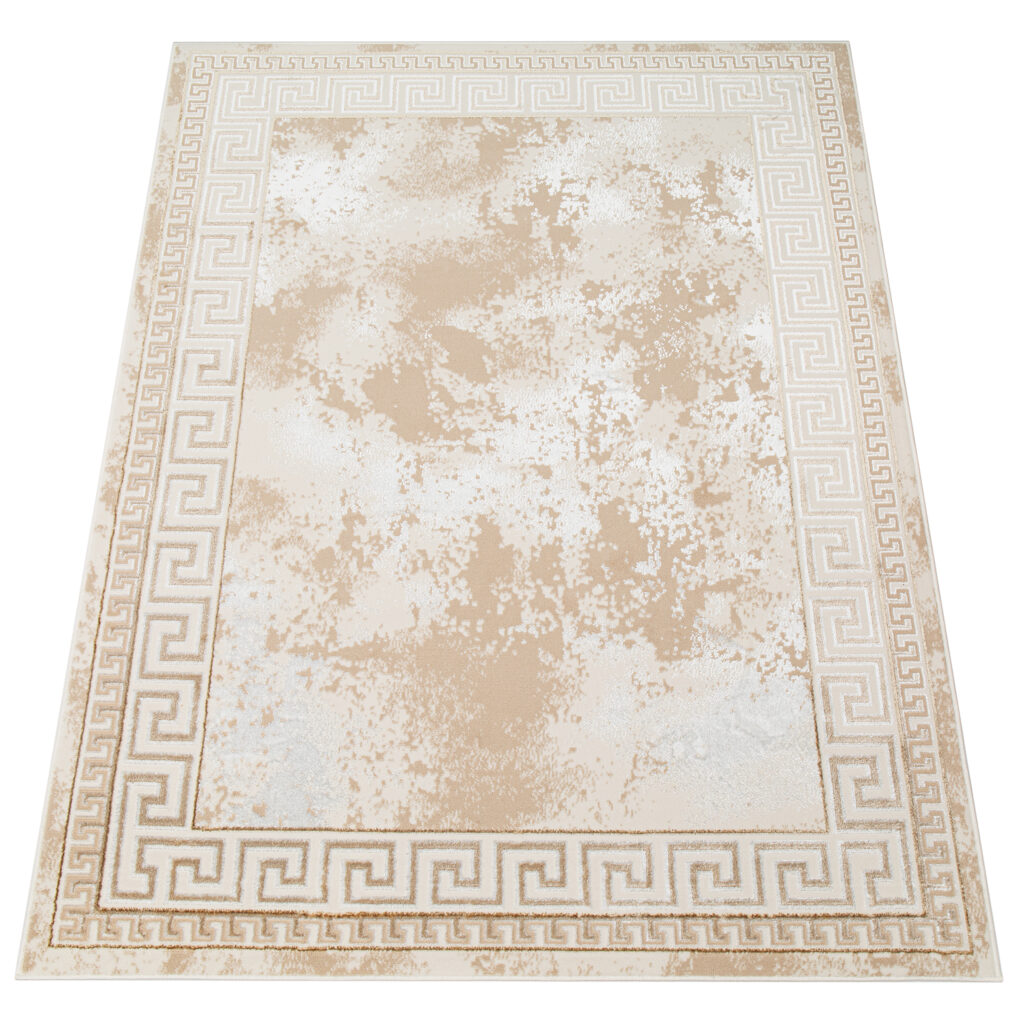 Vloerkleed Ares Beige Frame Abtract