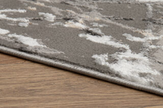 Vloerkleed Crystal Donker Grijs Abstract Marmer 3D Effect